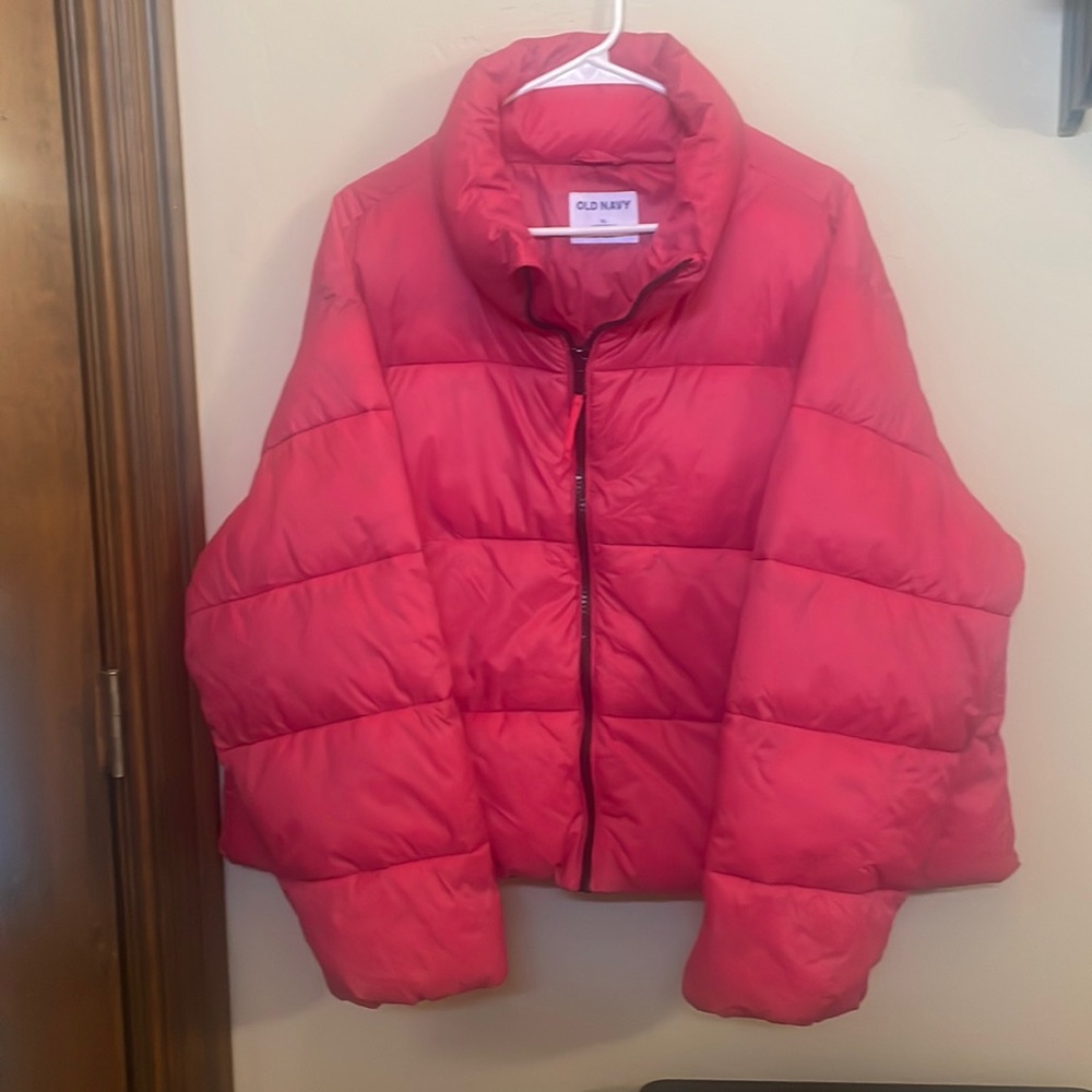 Old Navy Puffer bubblegum  Pink Coat!  XL